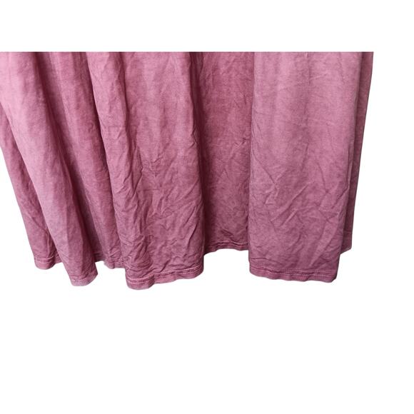 POL Oversized Maxi Dress Small Pink Sleeveless Henley Tank Textured Panels 48” - Picture 9 of 12